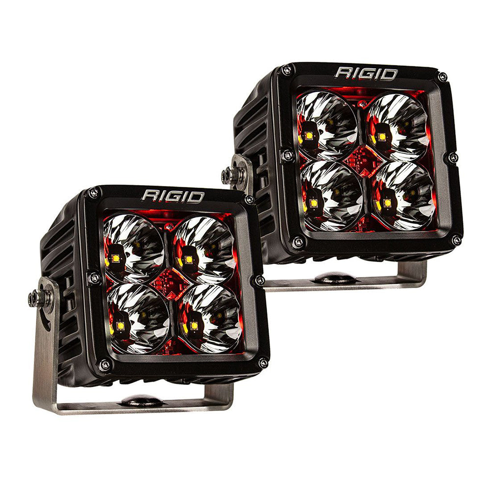 RIGID Industries Radiance Pod XL - Black Case with Red Backlight - Pair | SendIt Sailing