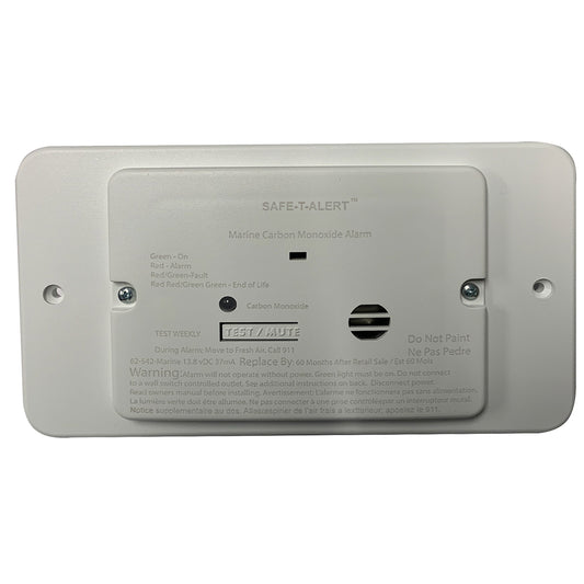 Safe-T-Alert 65 Series Marine Carbon Monoxide Alarm - Flush Mount - 12V - White | SendIt Sailing