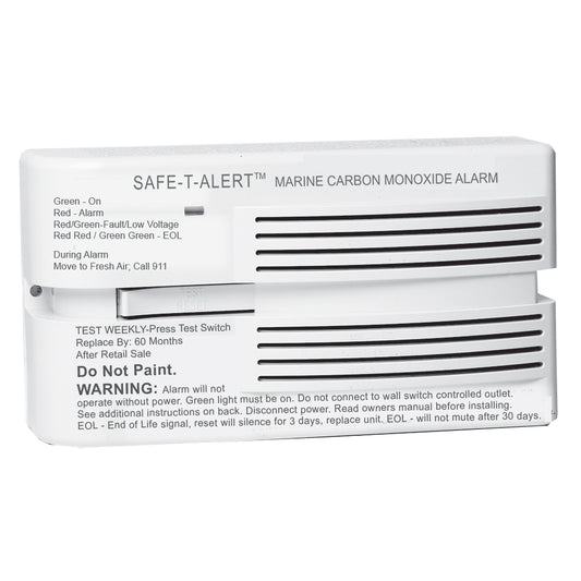 Safe-T-Alert 65 Series Marine Carbon Monoxide Alarm 12V - Surface Mount - White | SendIt Sailing