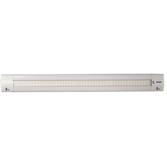 Lunasea 12in Adjustable Angle LED Light Bar - with Push Button Switch - 12VDC - Warm White | SendIt Sailing