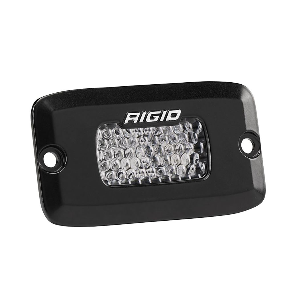 RIGID Industries SR-M Series Pro Diffused Flush Mount - Black | SendIt Sailing