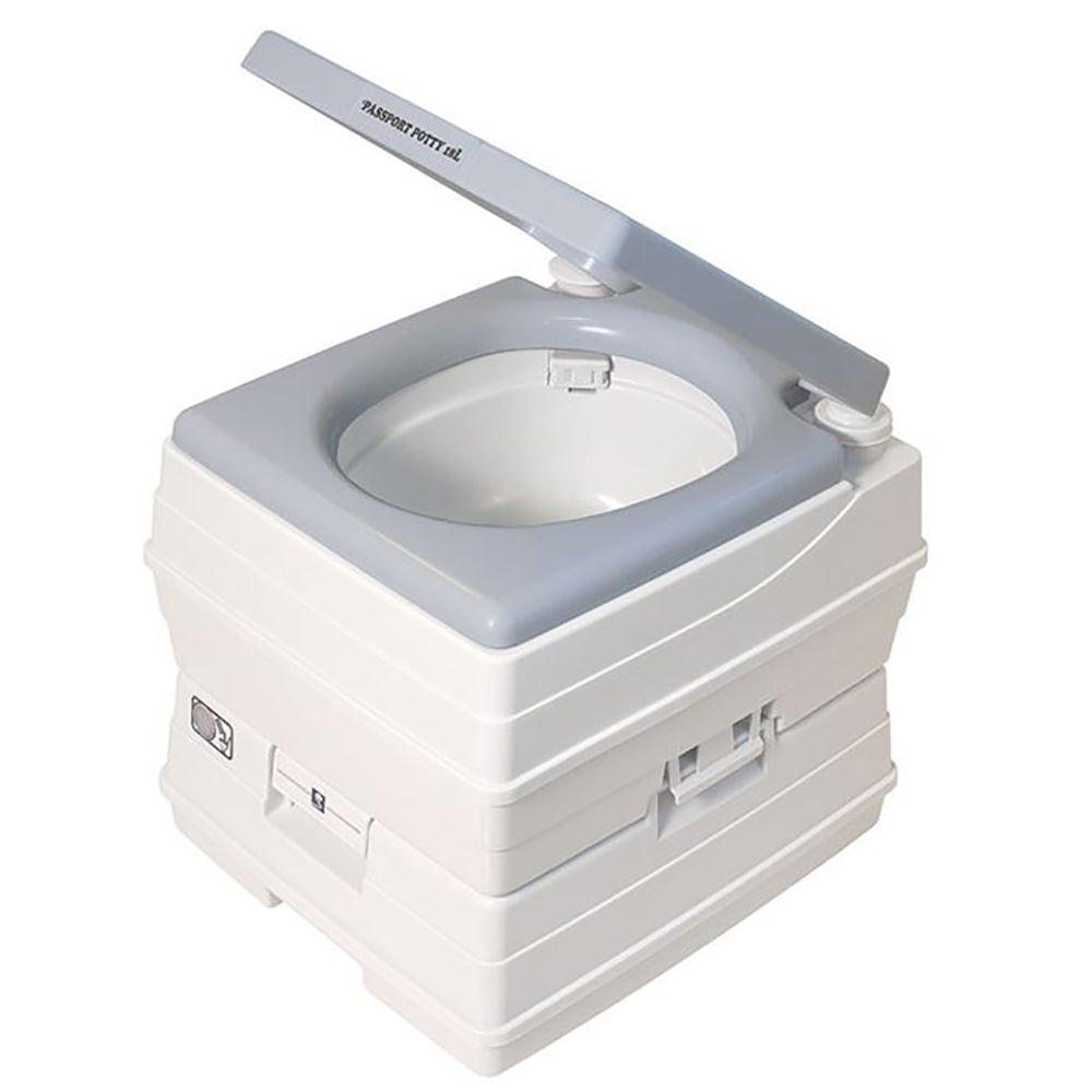 Dock Edge Passport Potty Portable Toilet - Grey - 18L | SendIt Sailing