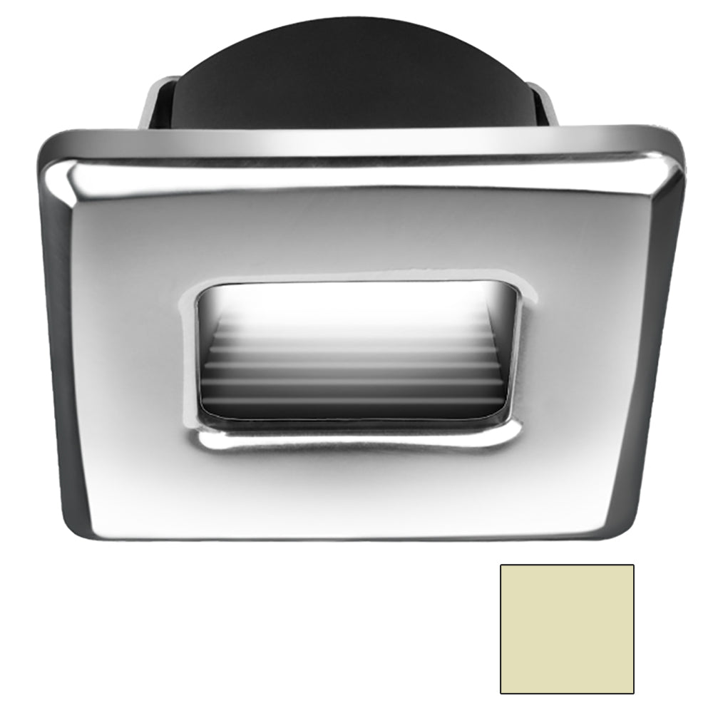 i2Systems Ember E1150Z Snap-In - Polished Chrome - Square - Warm White Light | SendIt Sailing