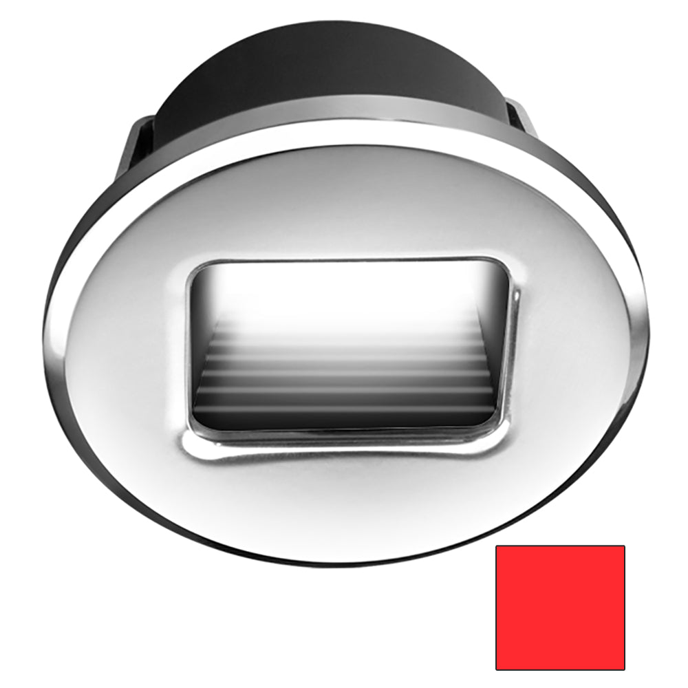 i2Systems Ember E1150Z Snap-In - Polished Chrome - Round - Red Light | SendIt Sailing