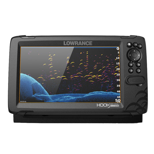Lowrance HOOK Reveal 9 Chartplotter/Fishfinder with TripleShot Transom Mount Transducer and US Inland Charts | SendIt Sailing