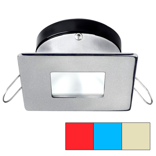 i2Systems Apeiron A1120 Spring Mount Light - Square/Square - Red, Warm White and Blue - Brushed Nickel | SendIt Sailing