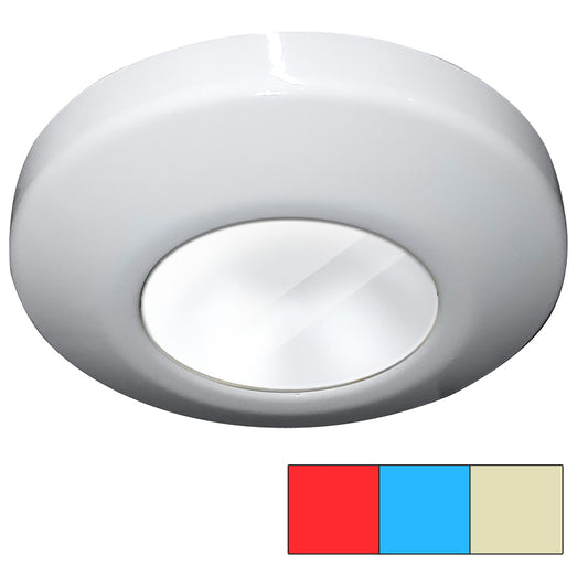 i2Systems Profile P1120 Tri-Light Surface Light - Red, Warm White and Blue - White Finish | SendIt Sailing