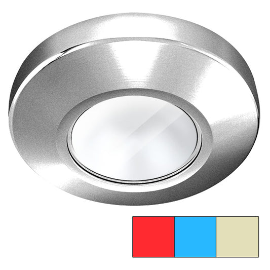 i2Systems Profile P1120 Tri-Light Surface Light - Red, Warm White and Blue - Brushed Nickel Finish | SendIt Sailing