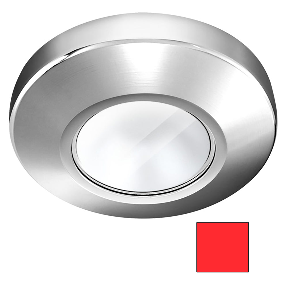 i2Systems Profile P1100 1.5W Surface Mount Light - Red - Chrome Finish | SendIt Sailing