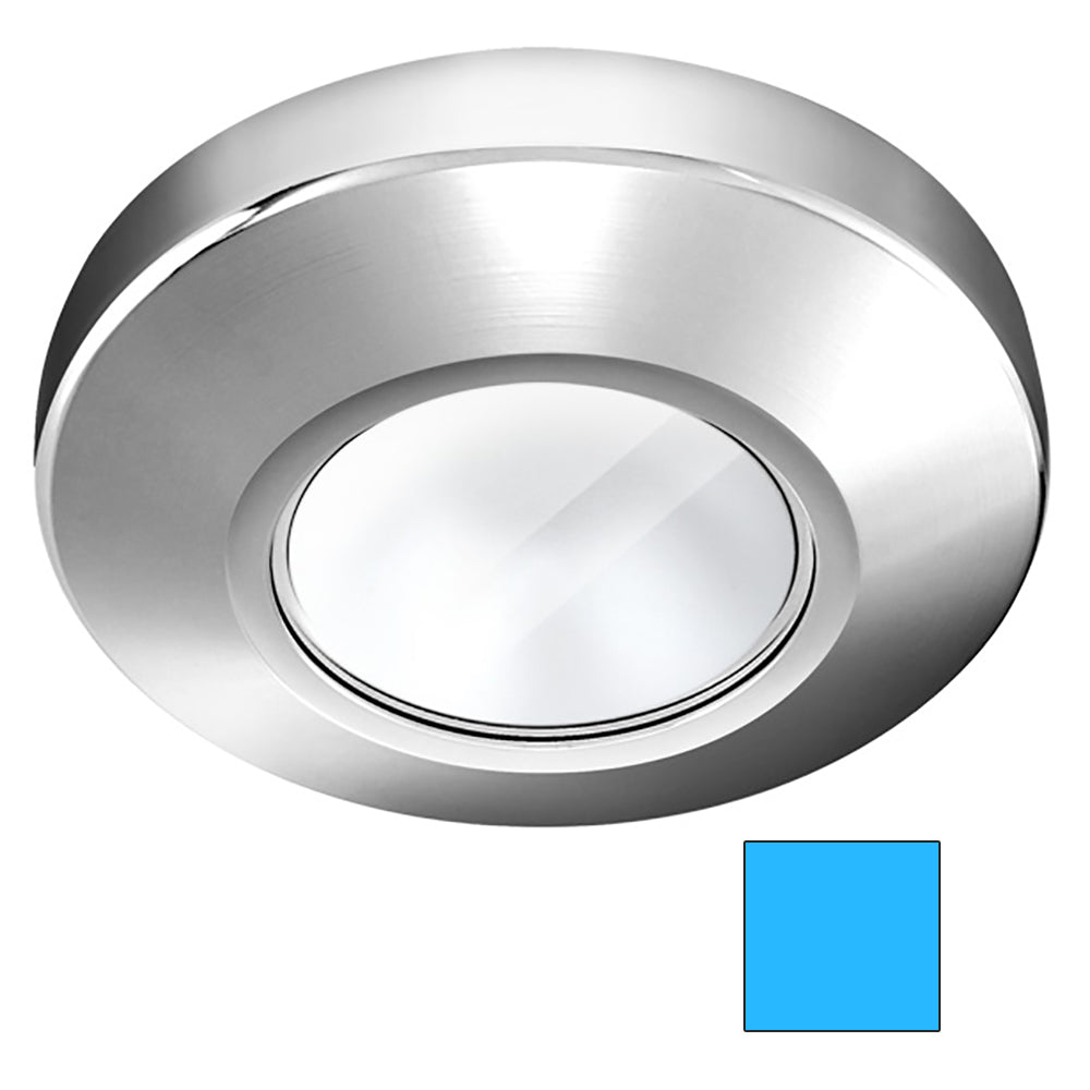 i2Systems Profile P1100 1.5W Surface Mount Light - Blue - Chrome Finish | SendIt Sailing