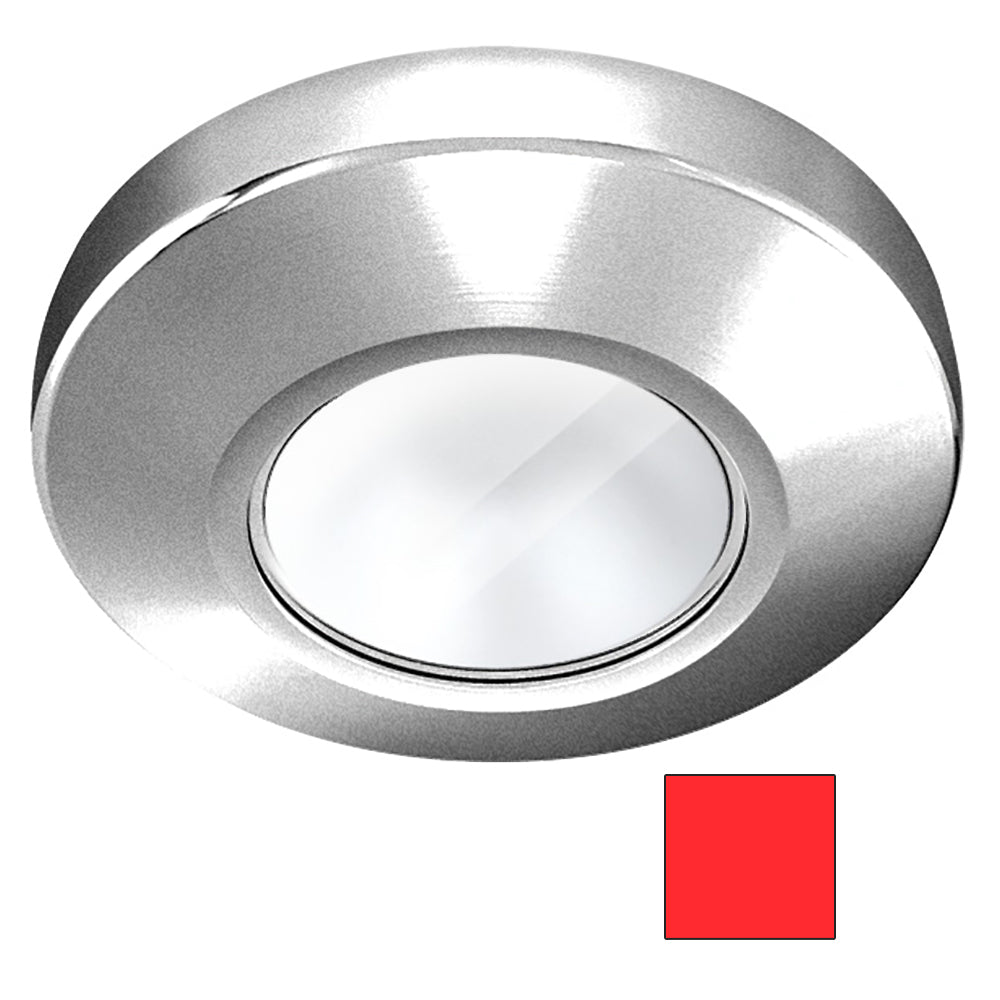 i2Systems Profile P1100 1.5W Surface Mount Light - Red - Brushed Nickel Finish | SendIt Sailing