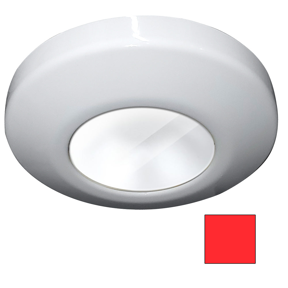 i2Systems Profile P1100 1.5W Surface Mount Light - Red - White Finish | SendIt Sailing