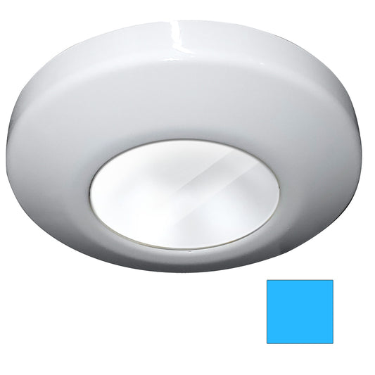 i2Systems Profile P1100 1.5W Surface Mount Light - Blue - White Finish | SendIt Sailing