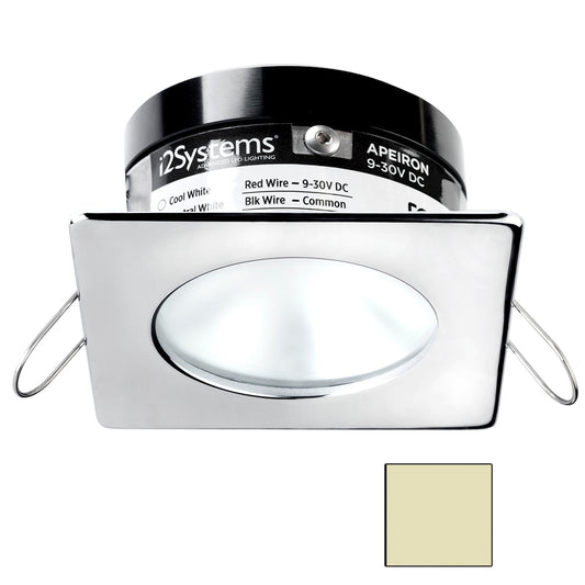 i2Systems Apeiron A503 3W Spring Mount Light - Square/Round - Warm White - Polished Chrome Finish | SendIt Sailing