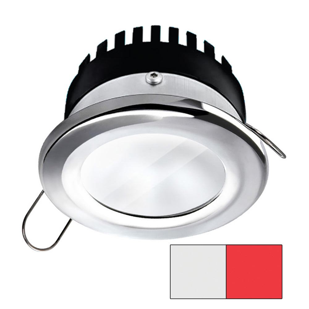 i2Systems Apeiron A506 6W Spring Mount Light - Round - Cool White and Red - Polished Chrome Finish | SendIt Sailing