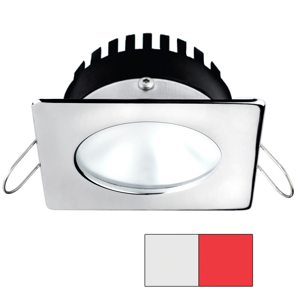 i2Systems Apeiron A506 6W Spring Mount Light - Square/Round - Cool White and Red - Polished Chrome Finish | SendIt Sailing