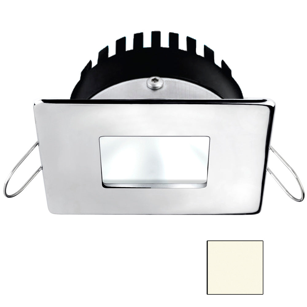 i2Systems Apeiron A506 6W Spring Mount Light - Square/Square - Neutral White - Polished Chrome Finish | SendIt Sailing