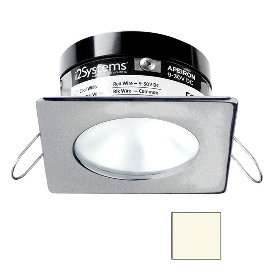 i2Systems Apeiron PRO A503 - 3W Spring Mount Light - Square/Round - Neutral White - Brushed Nickel Finish | SendIt Sailing