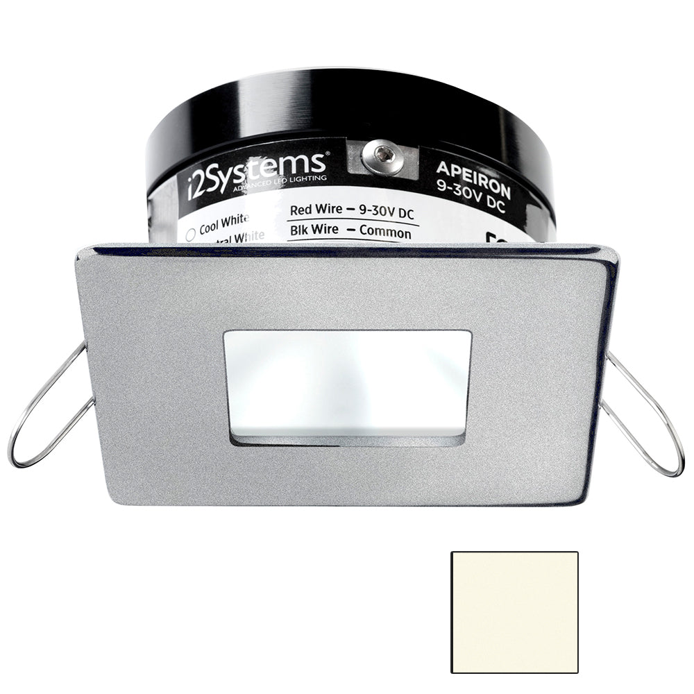 i2Systems Apeiron PRO A503 - 3W Spring Mount Light - Square/Square - Neutral White - Brushed Nickel Finish | SendIt Sailing