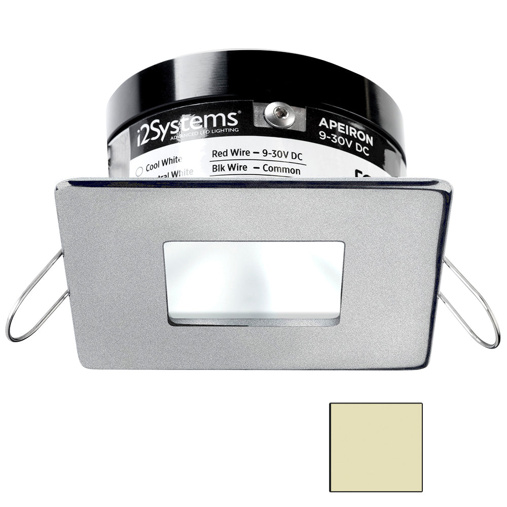 i2Systems Apeiron PRO A503 - 3W Spring Mount Light - Square/Square - Warm White - Brushed Nickel Finish | SendIt Sailing