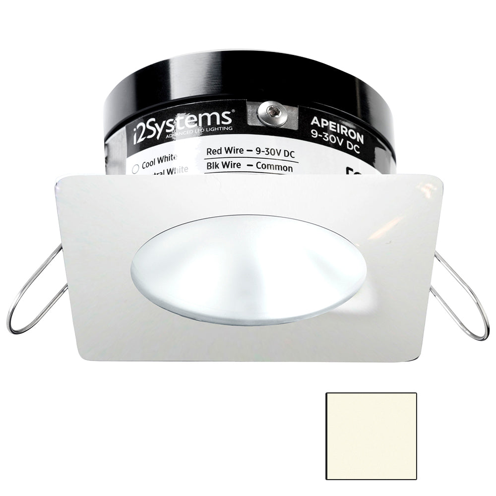 i2Systems Apeiron PRO A503 - 3W Spring Mount Light - Square/Round - Neutral White - White Finish | SendIt Sailing