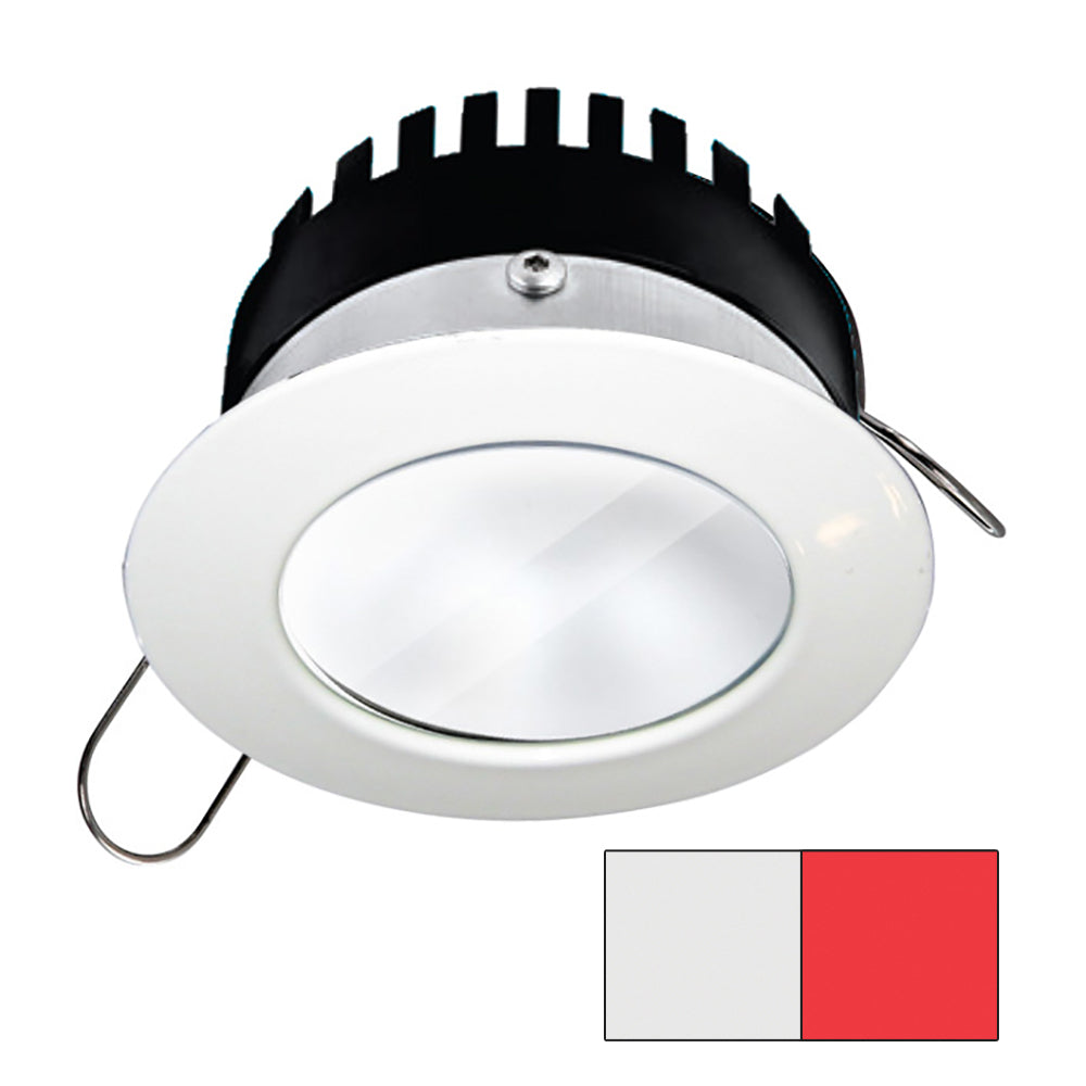 i2Systems Apeiron PRO A506 - 6W Spring Mount Light - Round - Cool White and Red - White Finish | SendIt Sailing