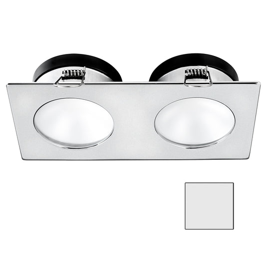 i2Systems Apeiron A1110Z - 4.5W Spring Mount Light - Double Round - Cool White - Brushed Nickel Finish | SendIt Sailing