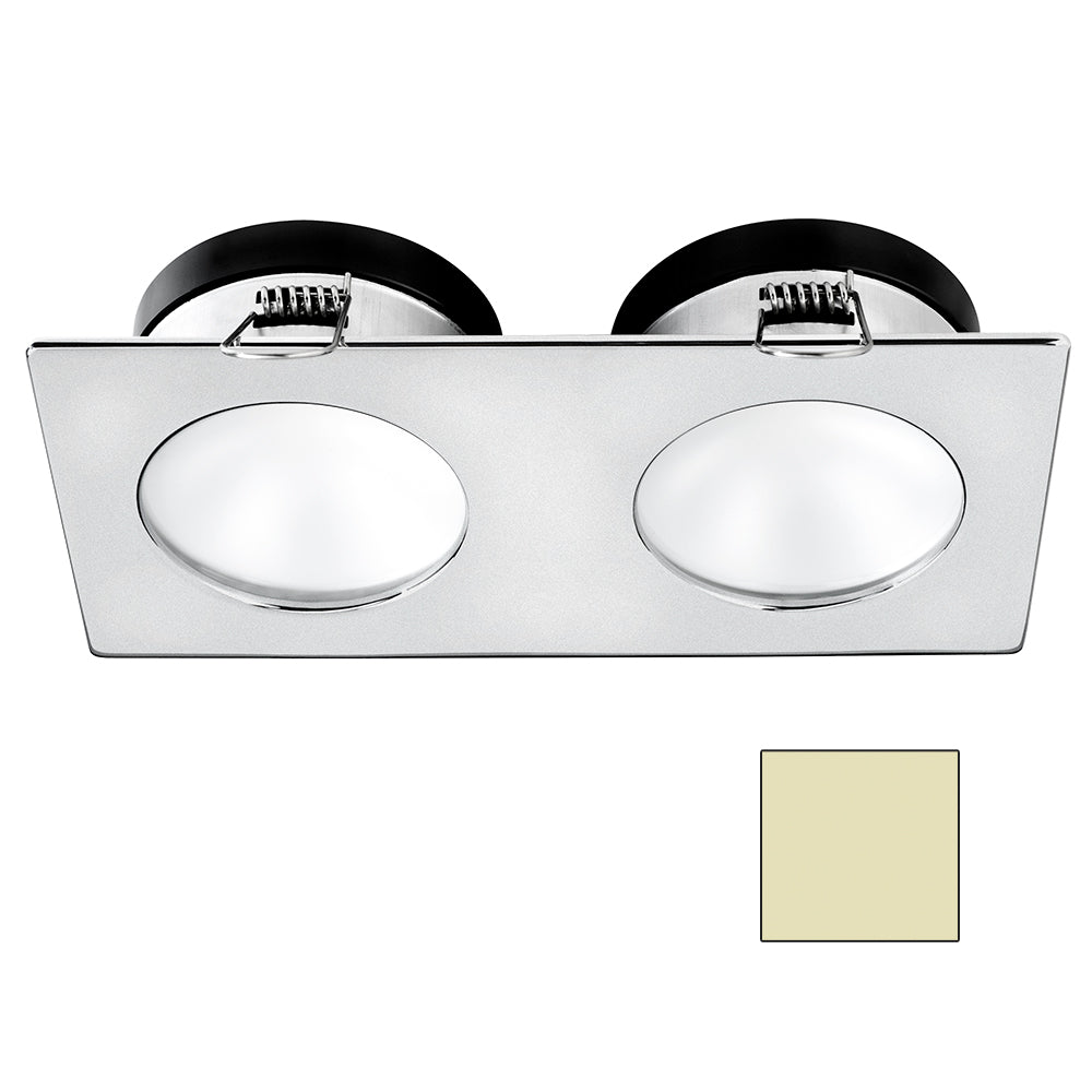 i2Systems Apeiron A1110Z - 4.5W Spring Mount Light - Double Round - Warm White - Brushed Nickel Finish | SendIt Sailing