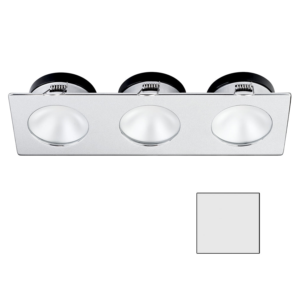 i2Systems Apeiron A1110Z - 4.5W Spring Mount Light - Triple Round - Cool White - Brushed Nickel Finish | SendIt Sailing