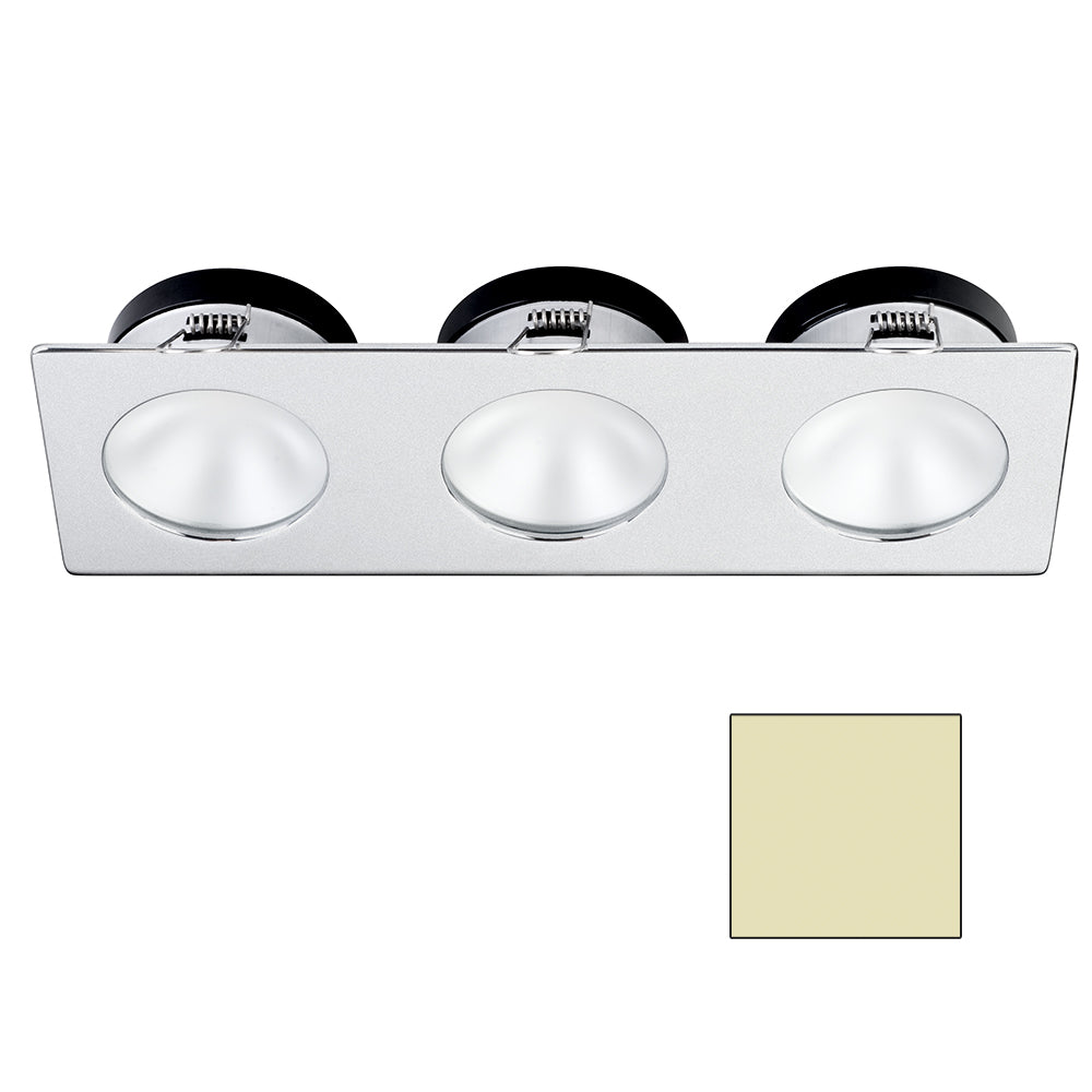 i2Systems Apeiron A1110Z - 4.5W Spring Mount Light - Triple Round - Warm White - Brushed Nickel Finish | SendIt Sailing