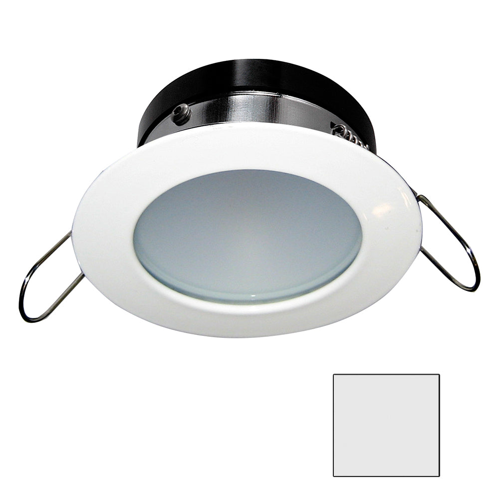 i2Systems Apeiron A1110Z - 4.5W Spring Mount Light - Round - Cool White - White Finish | SendIt Sailing