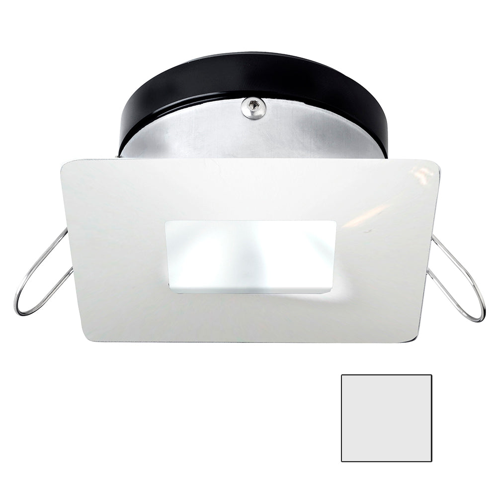 i2Systems Apeiron A1110Z - 4.5W Spring Mount Light - Square/Square - Cool White - White Finish | SendIt Sailing