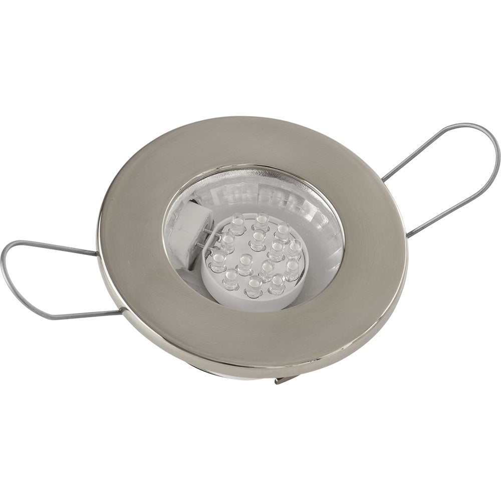 Sea-Dog LED Overhead Light - Brushed Finish - 60 Lumens - Clear Lens - Stamped 304 Stainless Steel | SendIt Sailing