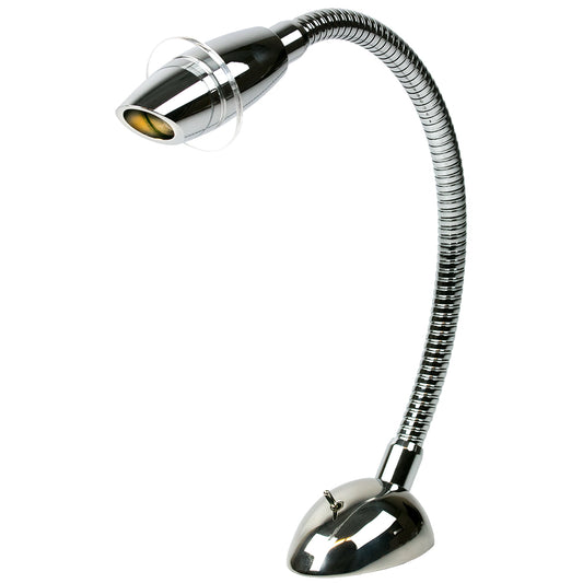 Sea-Dog Deluxe High Power LED Reading Light Flexible with Switch - Cast 316 Stainless Steel/Chromed Cast Aluminum | SendIt Sailing
