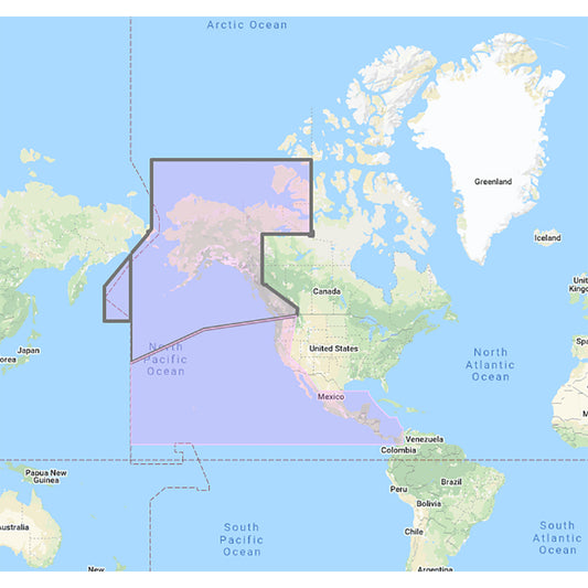 Furuno US and Canada Pacific Coast, Hawaii, Alaska, Mexico to Panama - C-MAP Mega Wide Chart | SendIt Sailing
