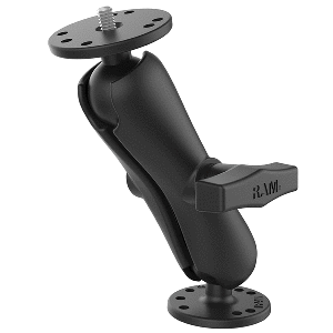 RAM Mount RAM Double Ball Mount with 1/4in-20 Male Thread - Medium Arm | SendIt Sailing