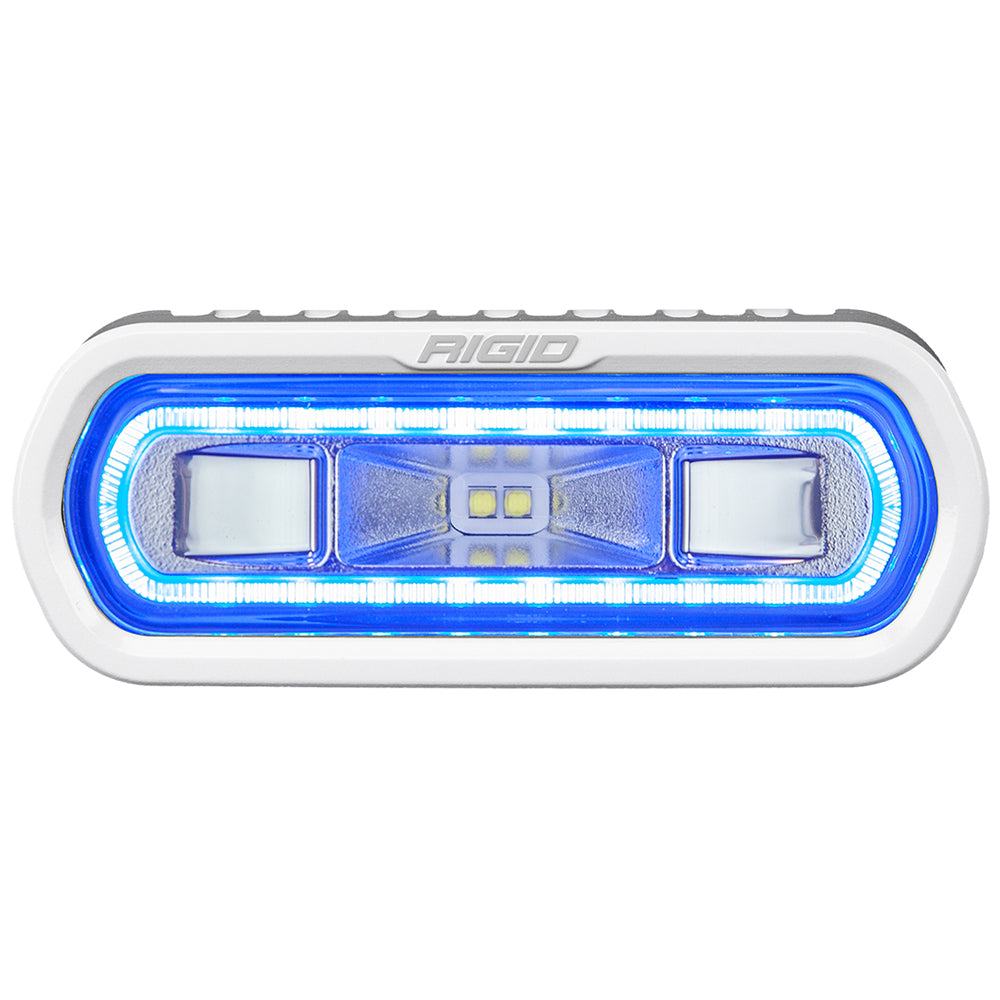 RIGID Industries SR-L Series Marine Spreader Light - White Surface Mount - White Light with Blue Halo | SendIt Sailing