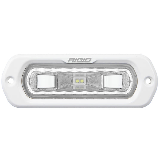 RIGID Industries SR-L Series Marine Spreader Light - White Flush Mount - White Light with White Halo | SendIt Sailing