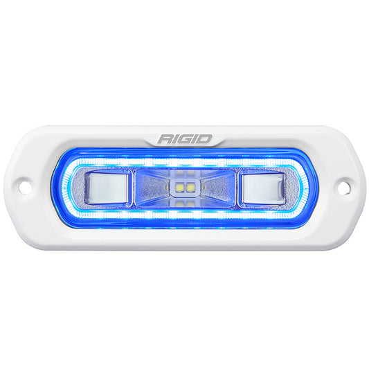 RIGID Industries SR-L Series Marine Spreader Light - White Flush Mount - White Light with Blue Halo | SendIt Sailing