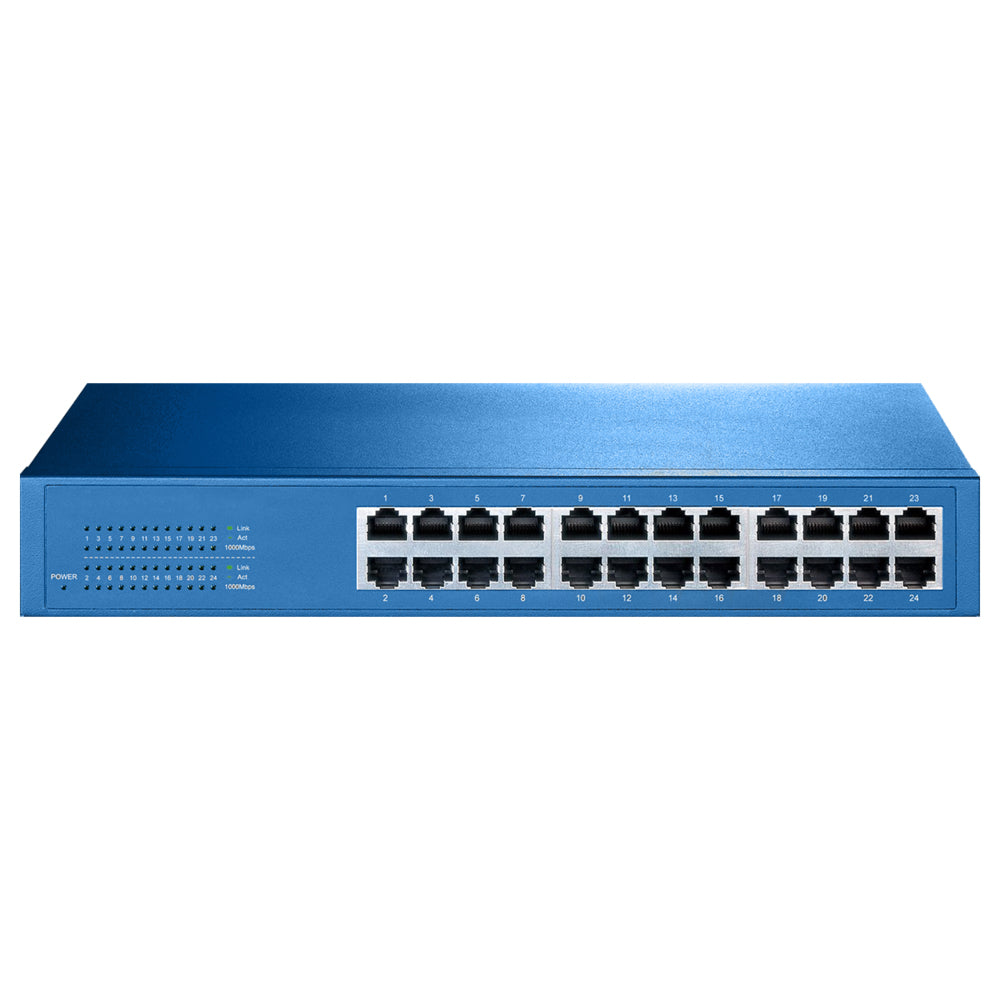 Aigean 24-Port Network Switch - Desk or Rack Mountable - 100-240VAC - 50/60Hz | SendIt Sailing