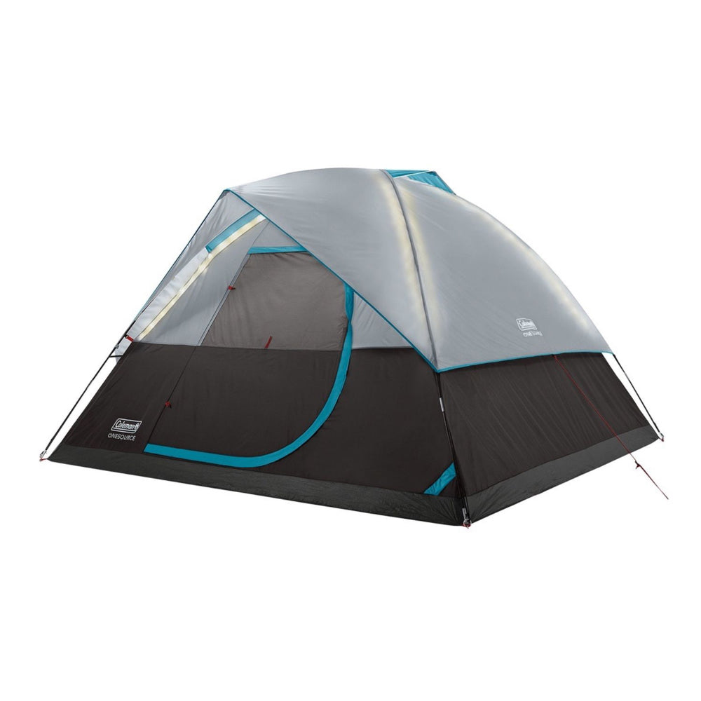 Coleman OneSource Rechargeable 4-Person Camping Dome Tent with Airflow System and LED Lighting | SendIt Sailing