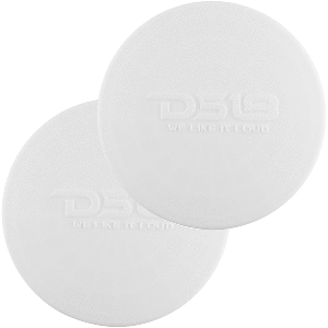 DS18 Silicone Marine Speaker Cover for 6.5in Speakers - White | SendIt Sailing