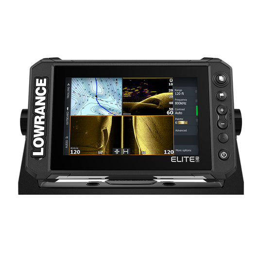 Lowrance Elite FS 7 Chartplotter/Fishfinder with Active Imaging&trade; 3-in-1 Transom Mount Transducer | SendIt Sailing