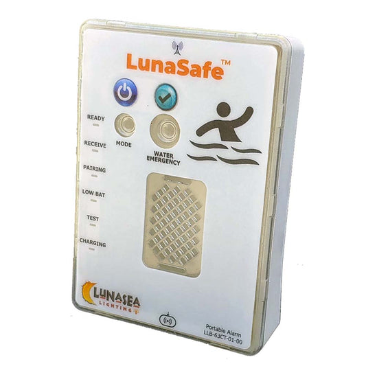 Lunasea Controller for Audible Alarm Receiver with Strobe Qi Rechargeable | SendIt Sailing