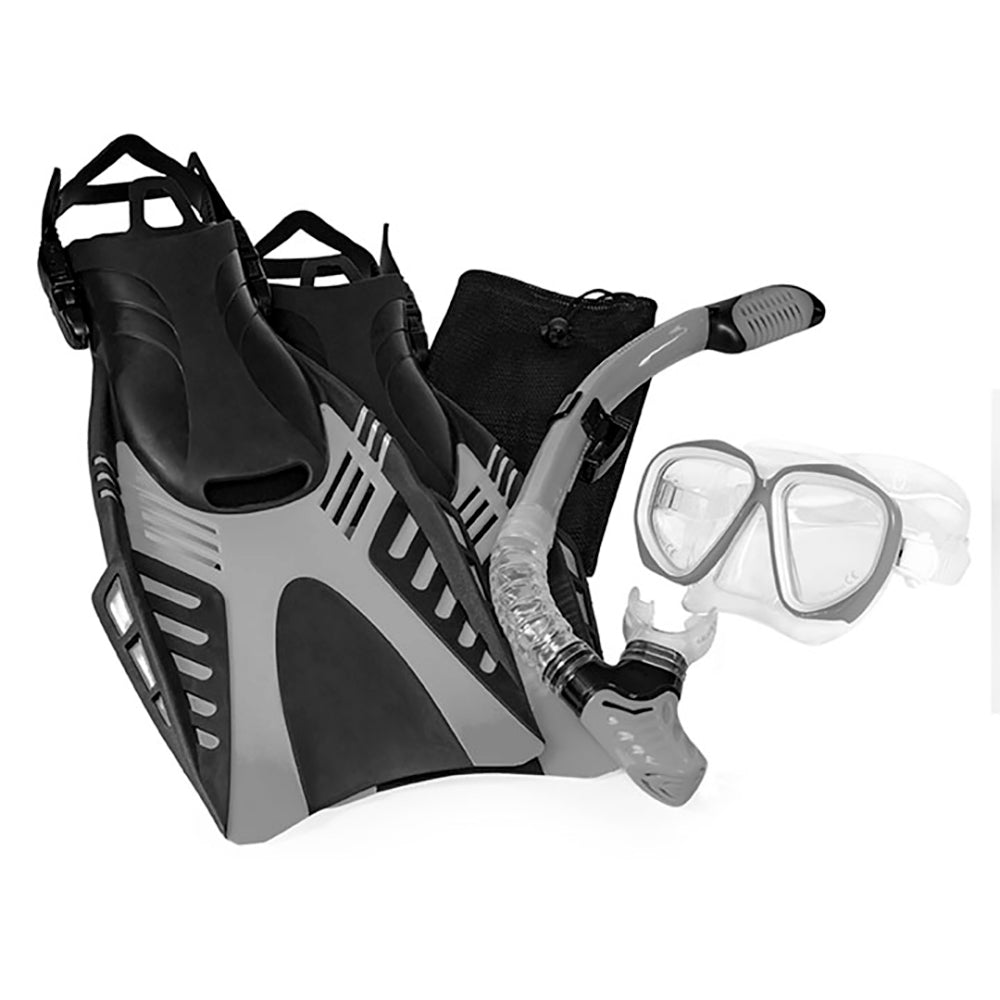 Aqua Leisure Dyna Adult 5-Piece Dive Set - Adult Size L/XL Menfts 8.5-11.5/Ladies 9.5-12.5 | SendIt Sailing