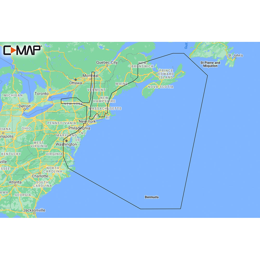 C-MAP M-NA-Y202-MS Nova Scotia to Chesapeake Bay REVEAL Coastal Chart | SendIt Sailing
