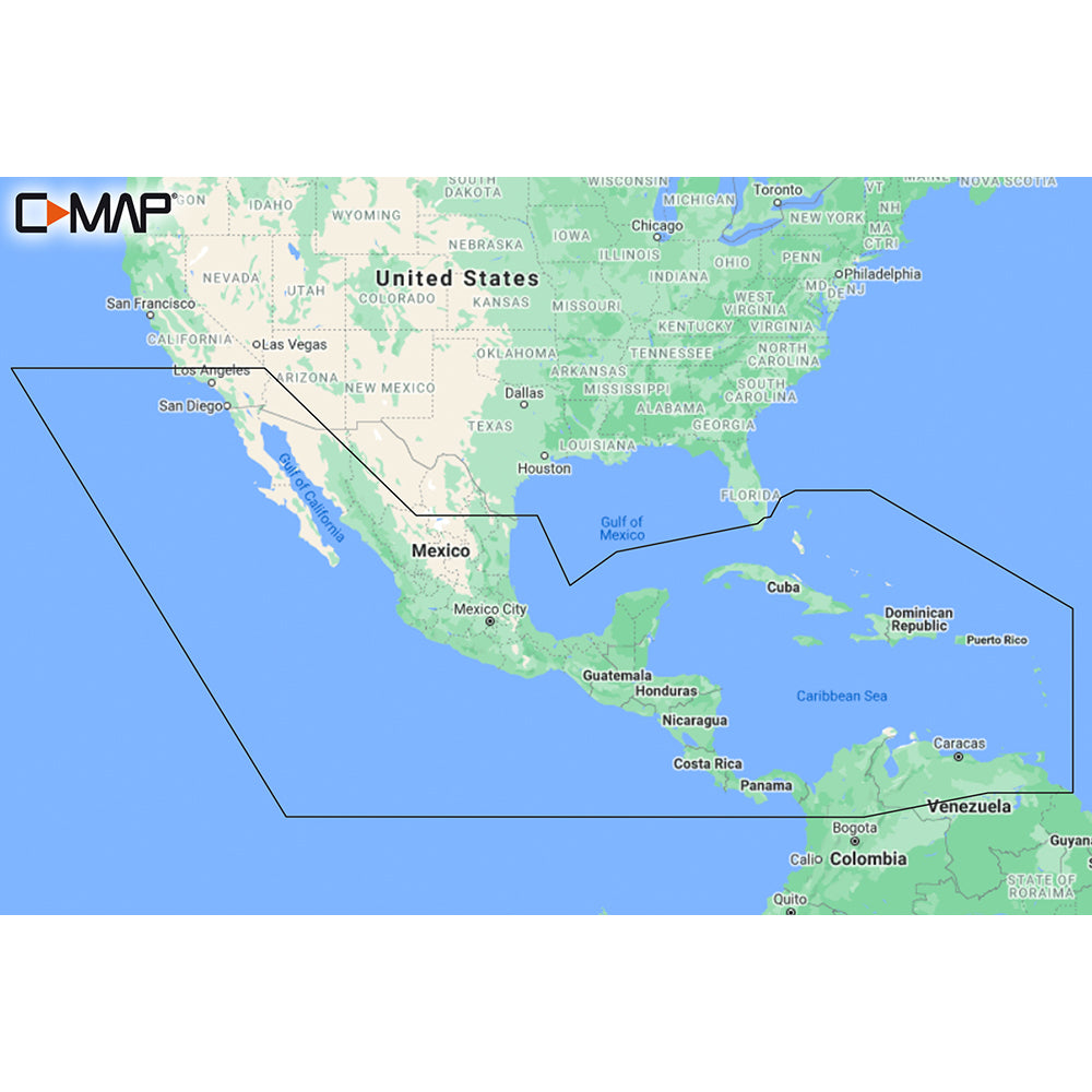 C-MAP M-NA-Y205-MS Central America and Caribbean REVEAL Coastal Chart | SendIt Sailing