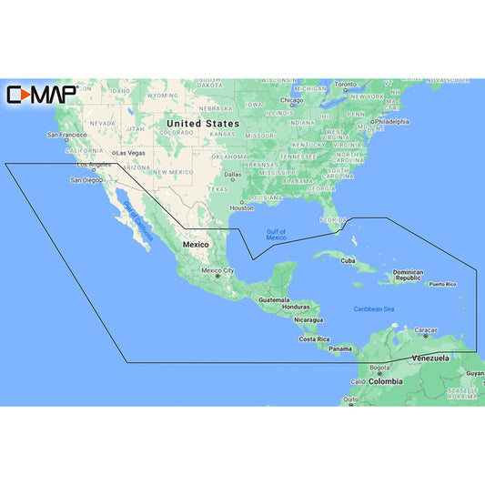 C-MAP M-NA-Y205-MS Central America and Caribbean REVEAL Coastal Chart | SendIt Sailing