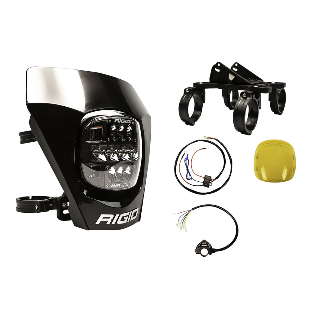 RIGID Industries Adapt XE Extreme Enduro LED Moto Kit - Black | SendIt Sailing