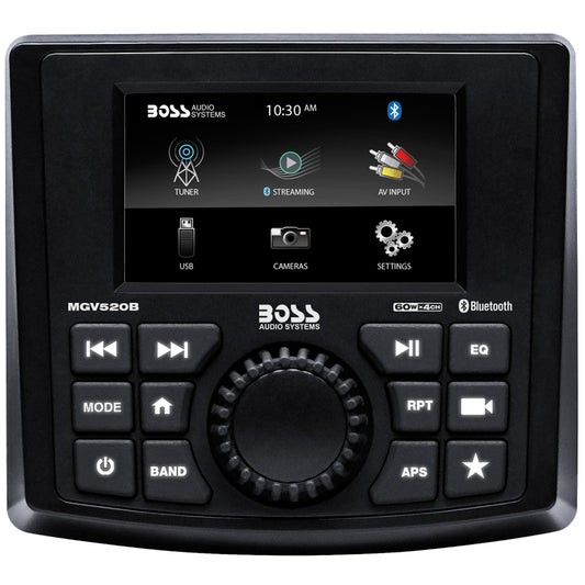 Boss Audio MGV520B Marine Stereo with AM/FM/BT/USB/Rear Camera | SendIt Sailing